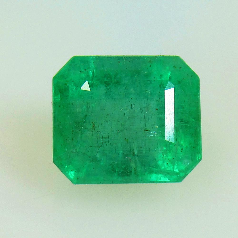 2.61 Ctw Natural Zambian Emerald Octagon Cut (1 of 3)