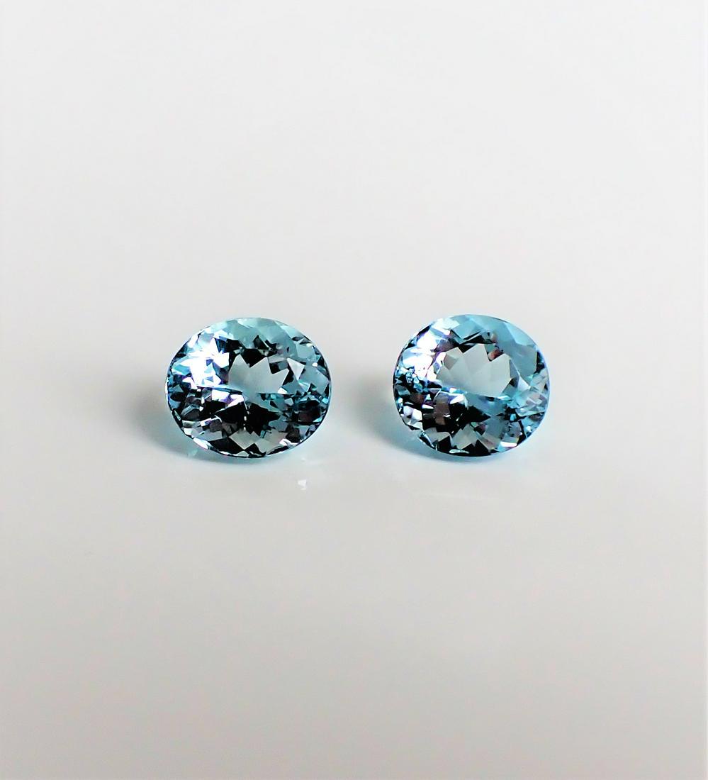 Aquamarine Pair Certified - 3.30 ct (1 of 9)
