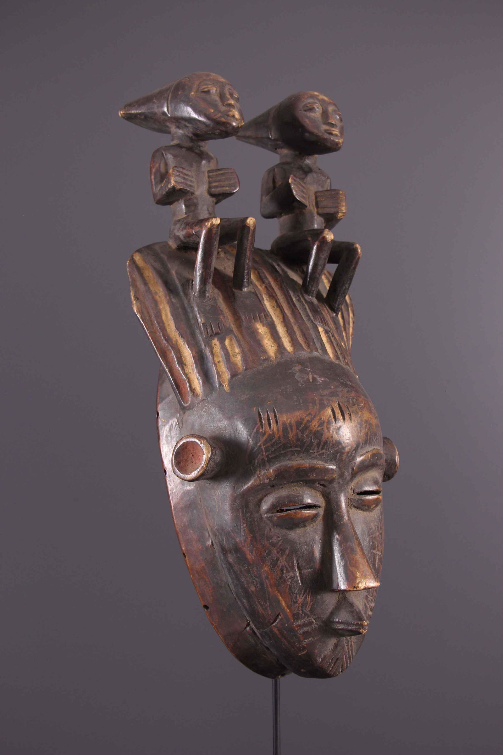 Lomane Yahouré, Yaoure face mask - Ivory Coast - African Art Tribal Art (1 of 12)