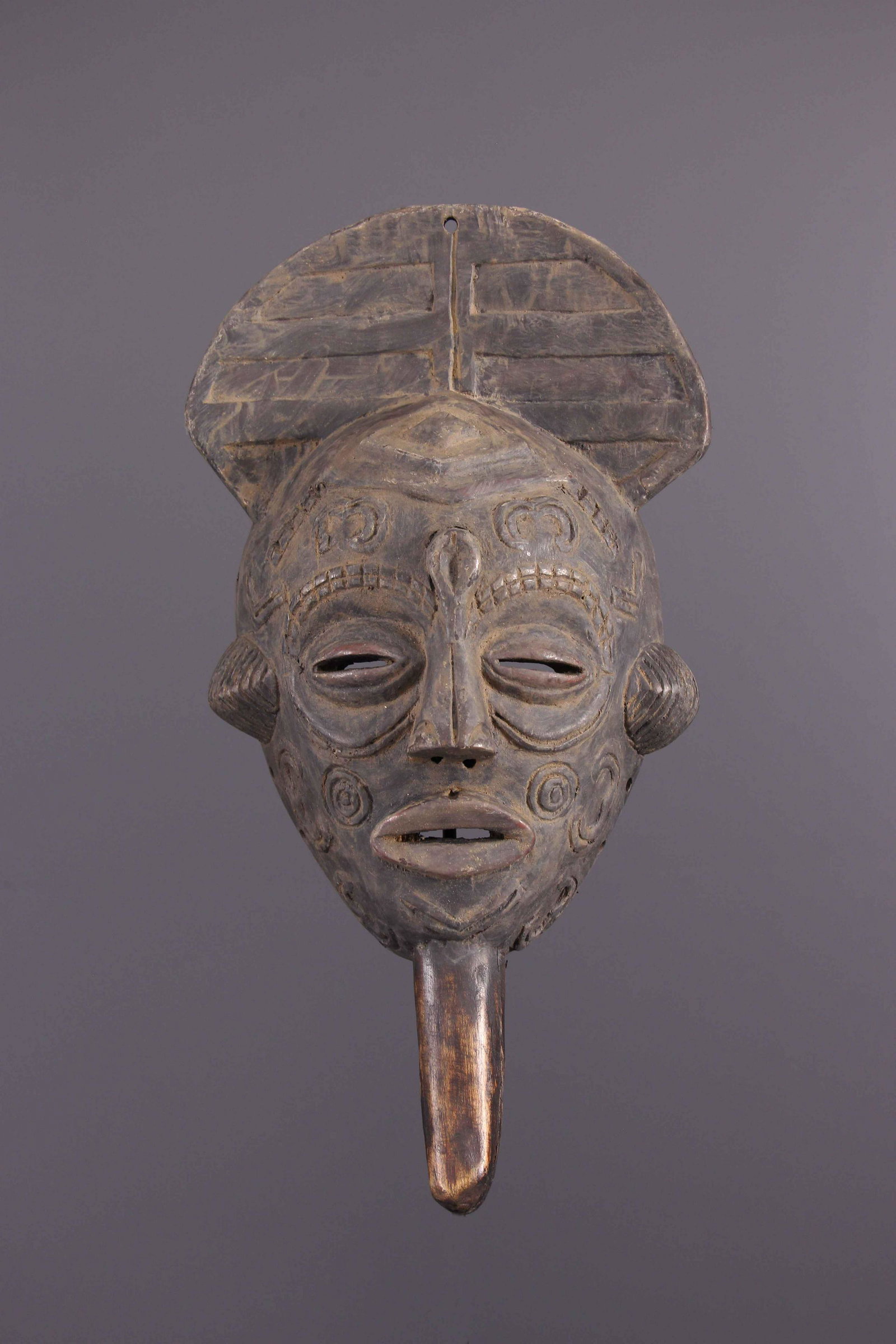 Bena Lulua mask - DRC ex Zaire - African Art Tribal Art (1 of 10)
