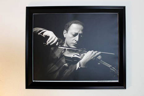 Jascha Heifetz By George Hurrell - 16" X 20" Signed US Photo - Framed: Jascha Heifetz by George Hurrell - Hurrell Portfolio III (1942) 16" x 20" Signed & Framed Photograph Please Note: Limited Edition Run of 250. We have a couple of these in stock and will send the lowes