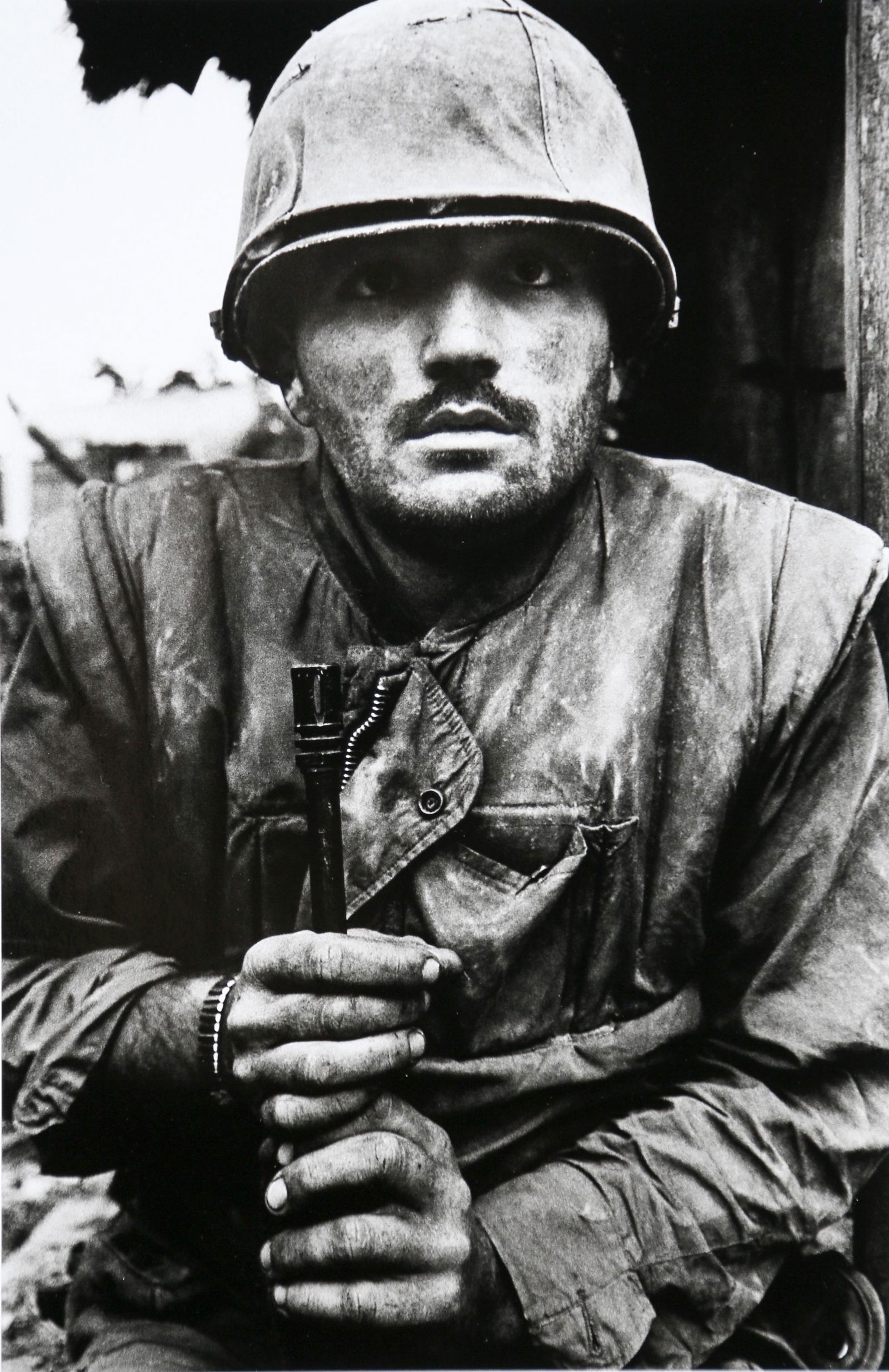 Don McCullin: US Marine, The Battle of Hue, 1968: Artist: Don McCullin Title: US Marine, The Battle of Hue, 1968 Date Printed: 2008 Medium: High Quality Photo Print with Copyright Don McCullin/Contact Press Images/ Grazia Neri Printer Location: Print