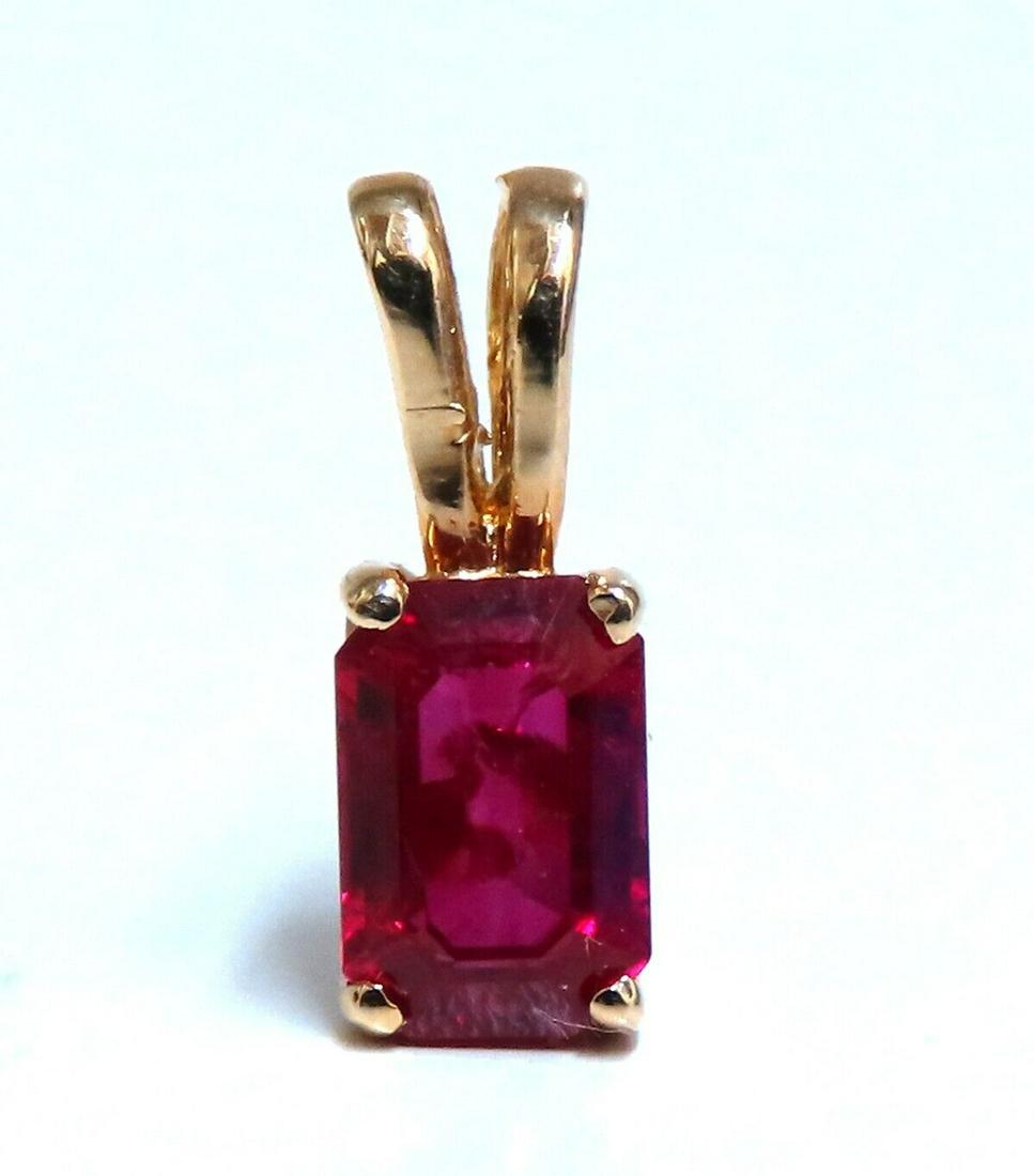 .70ct Natural Ruby Pendant 14kt Vivid Red (1 of 3)