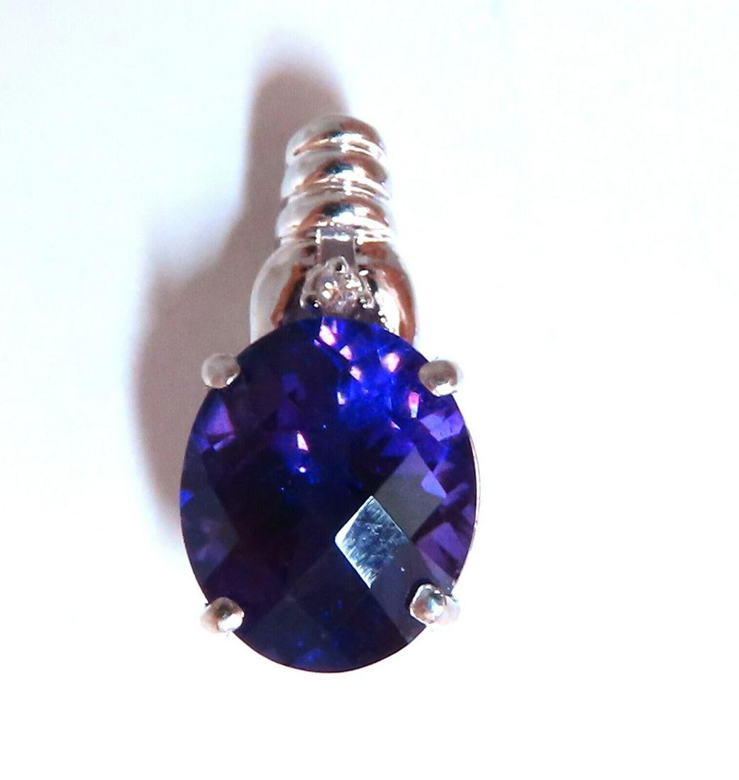4.90ct Natural Amethyst Diamond Pendant 14kt (1 of 5)