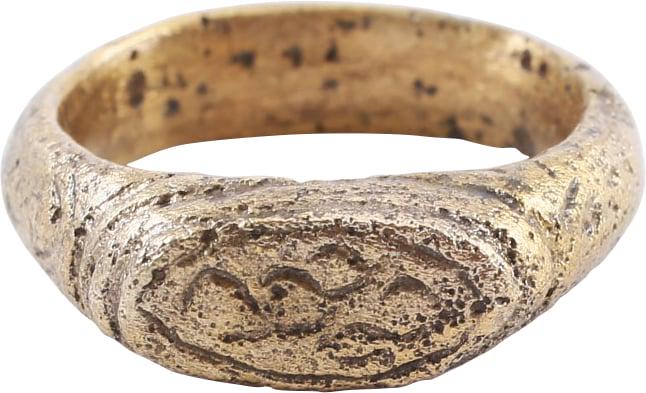 MEDIEVAL WOMAN'S FASHION RING SIZE 3 (1 of 4)