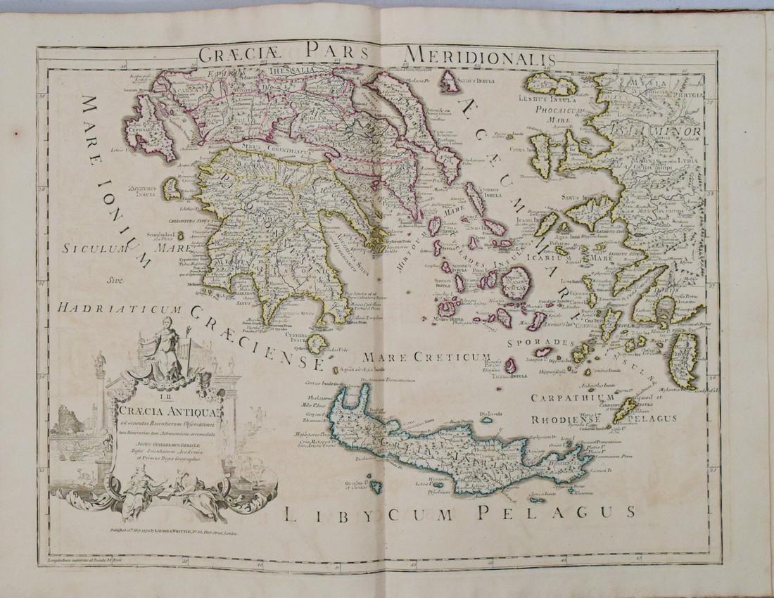 1733 c. DeLisle Map of Ancient Southern Greece -- Graeciae Pars Meridionalis (1 of 1)