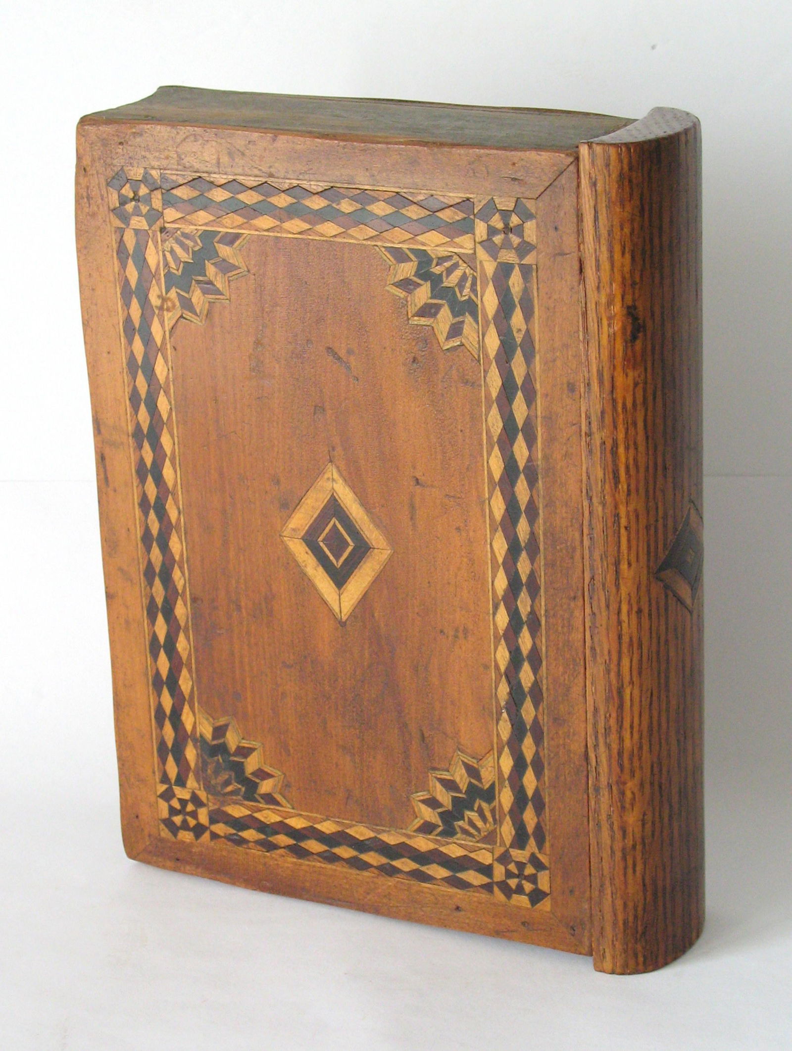 Antique New England book box with secret drawer. (1 of 9)