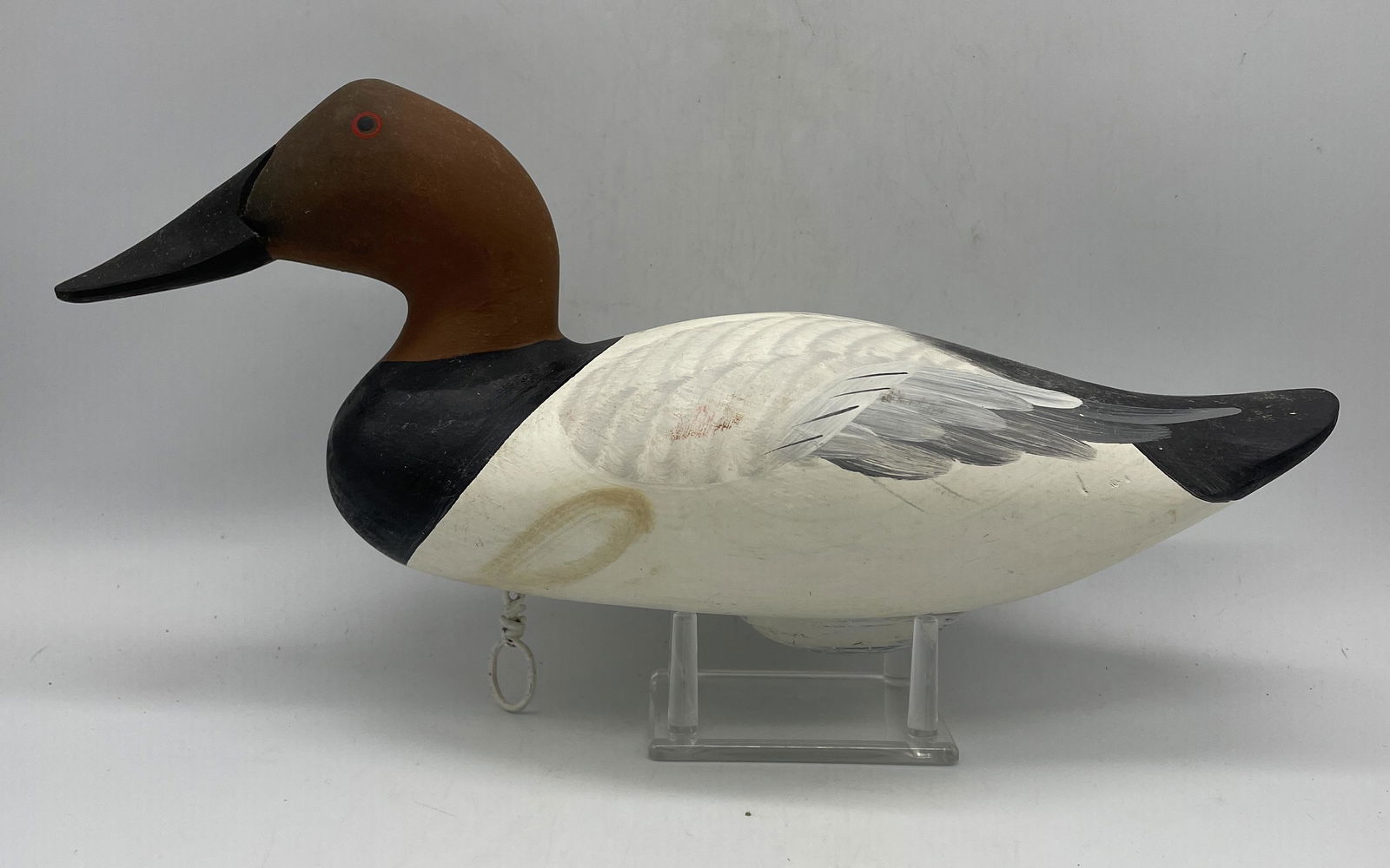 Special Edition Canvasback Duck Decoy Signed Joey Jobes 2002 Havre De Grace MD (1 of 9)