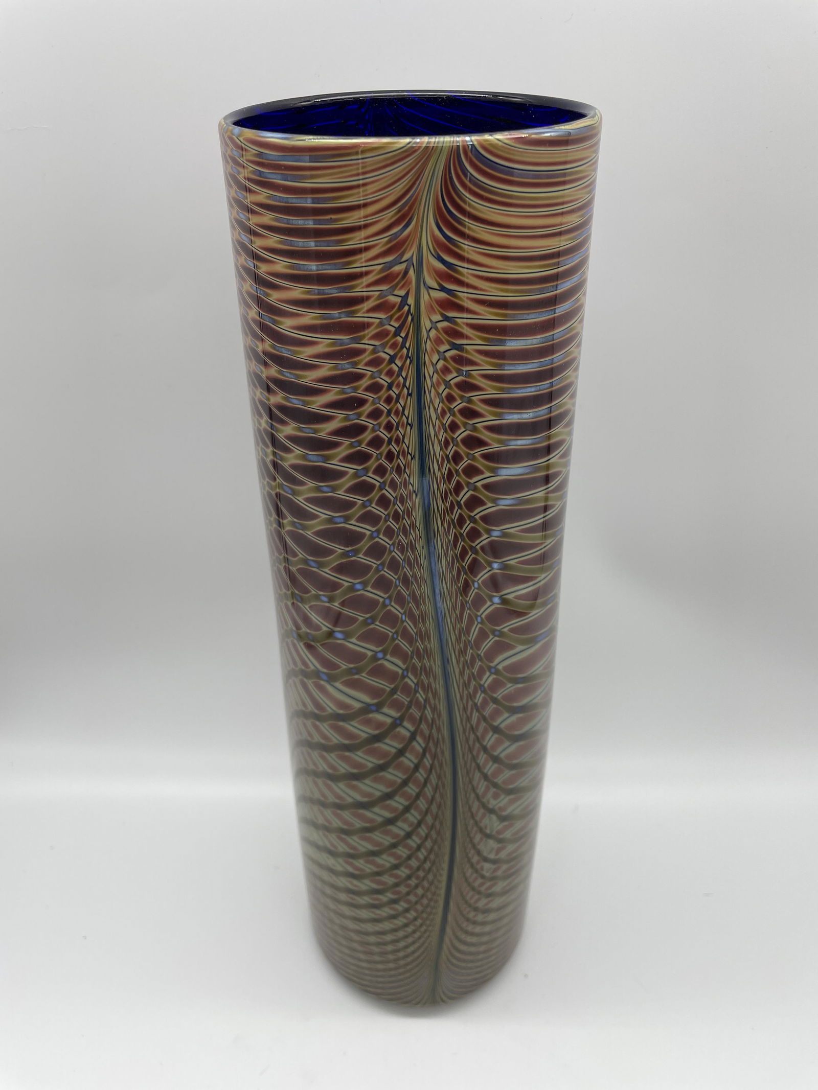 Michael David & Kit Karbler glass vase signed (1 of 8)