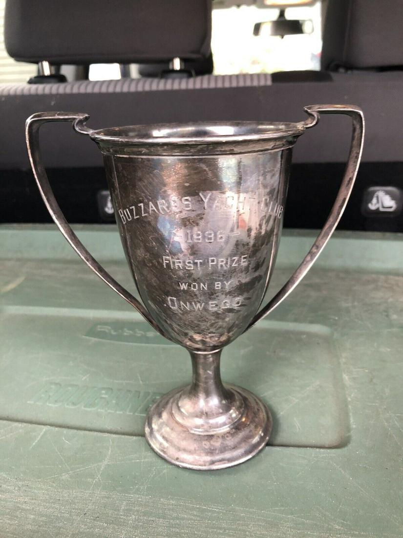 1936 6 3/4” buzzards yacht club loving cup trophy pocasset/buzzards bay ma (1 of 3)