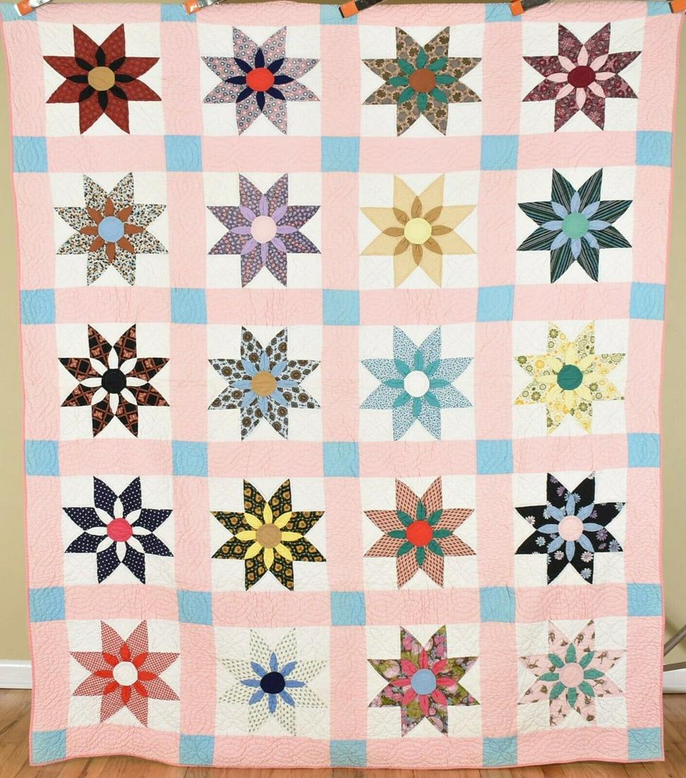 40's Star Flower Quilt (1 of 7)