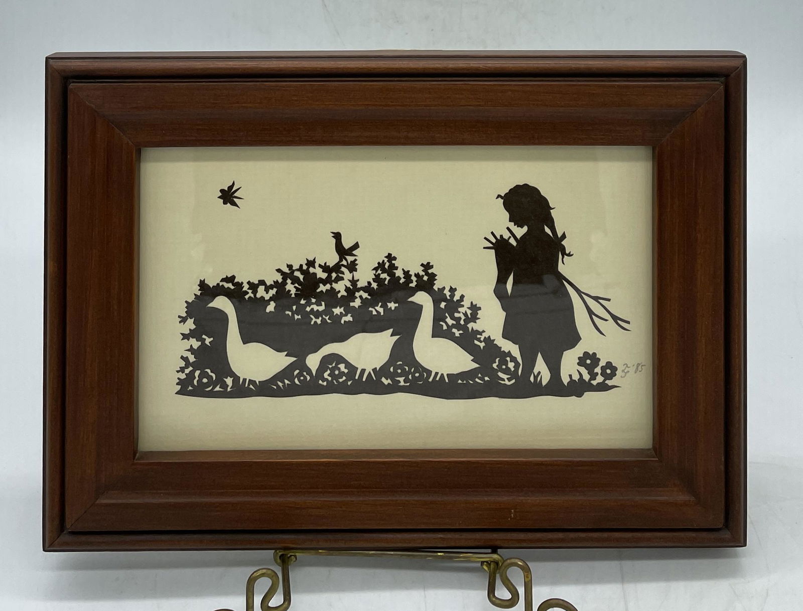 VTG 1985 TILLY SCHOUTEN SCHERENSCHNITTE PAPER CUTTING FOLK ART SIGNED (1 of 7)
