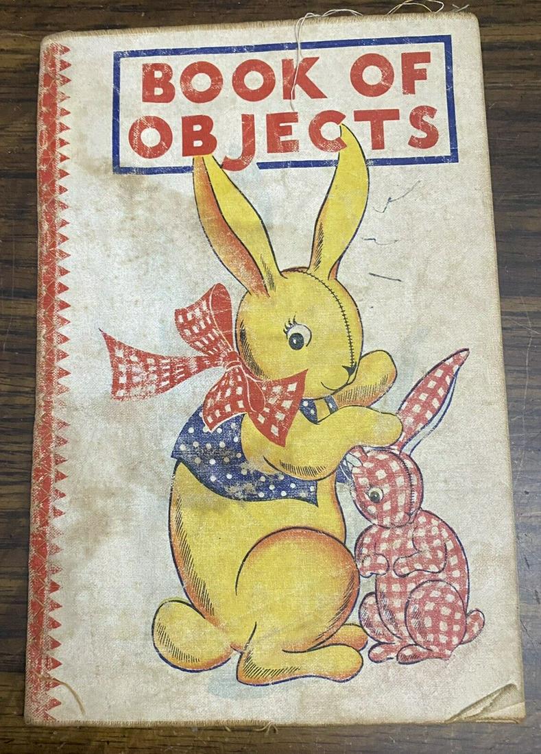 Antique Cloth Book -Book Of Objects Samuel Gabriel & Sons 8”x 5 1/4” No. 377 (1 of 6)