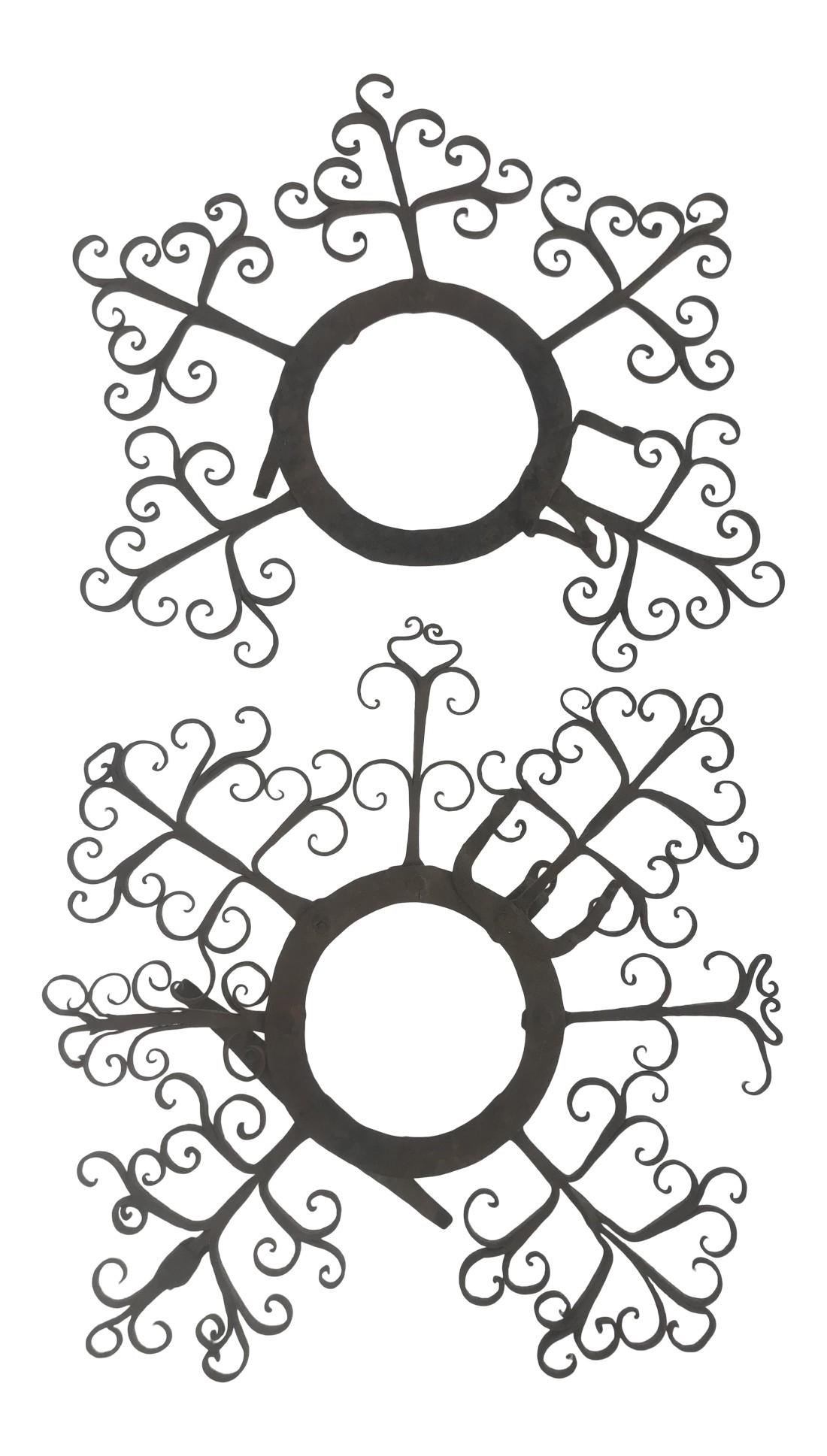 Antique 1920s Spanish Ironwork Elements - a Pair (1 of 11)