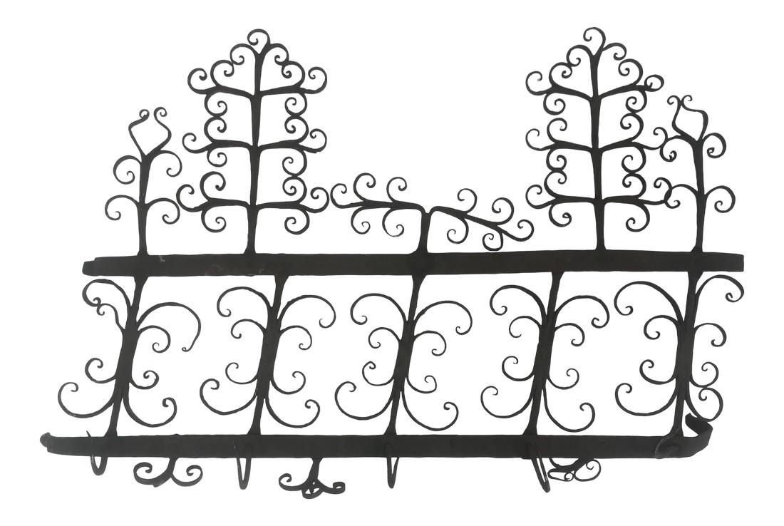 Antique Spanish Metal Wall Rack (1 of 9)