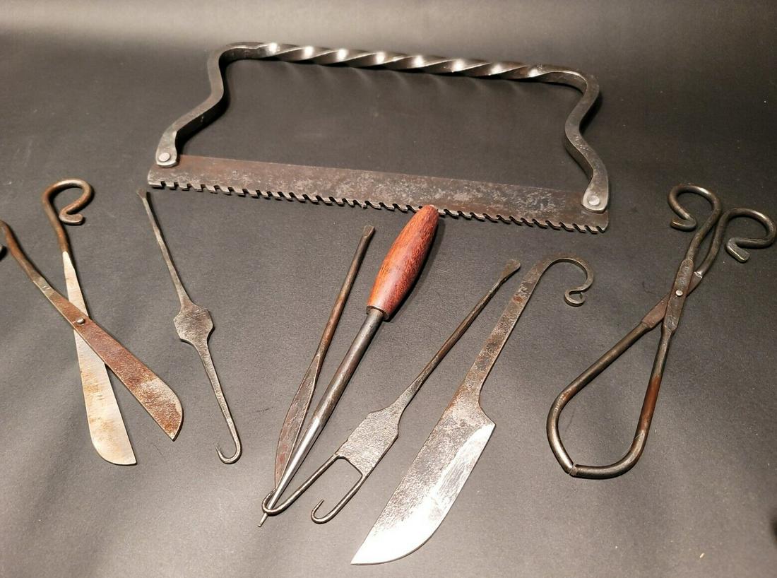 Blacksmith Forged Iron Surgical Set (1 of 14)