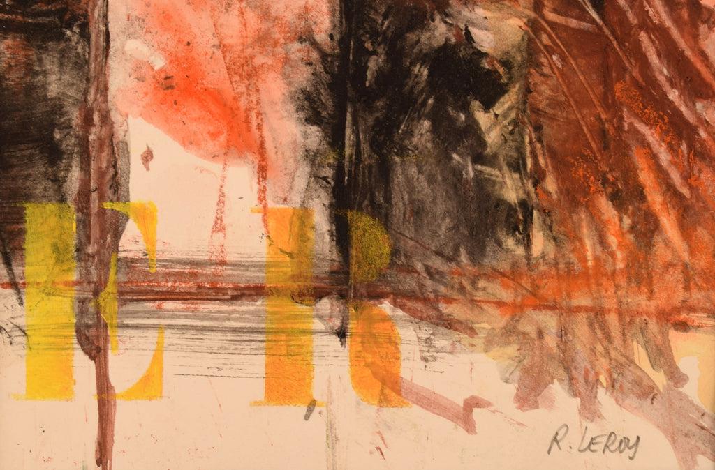 René Leroy (b. 1931), French artist. Pastel on paper. 1980s.: RenÃ© Leroy (b. 1931), French artist. Pastel on paper. 1980s. Visible dimensions: 14.5 x 9.5 cm. Total dimensions: 24 x 18 cm. In excellent condition. Signed. Reserve: $210.00 Shipping: Domestic: Sh