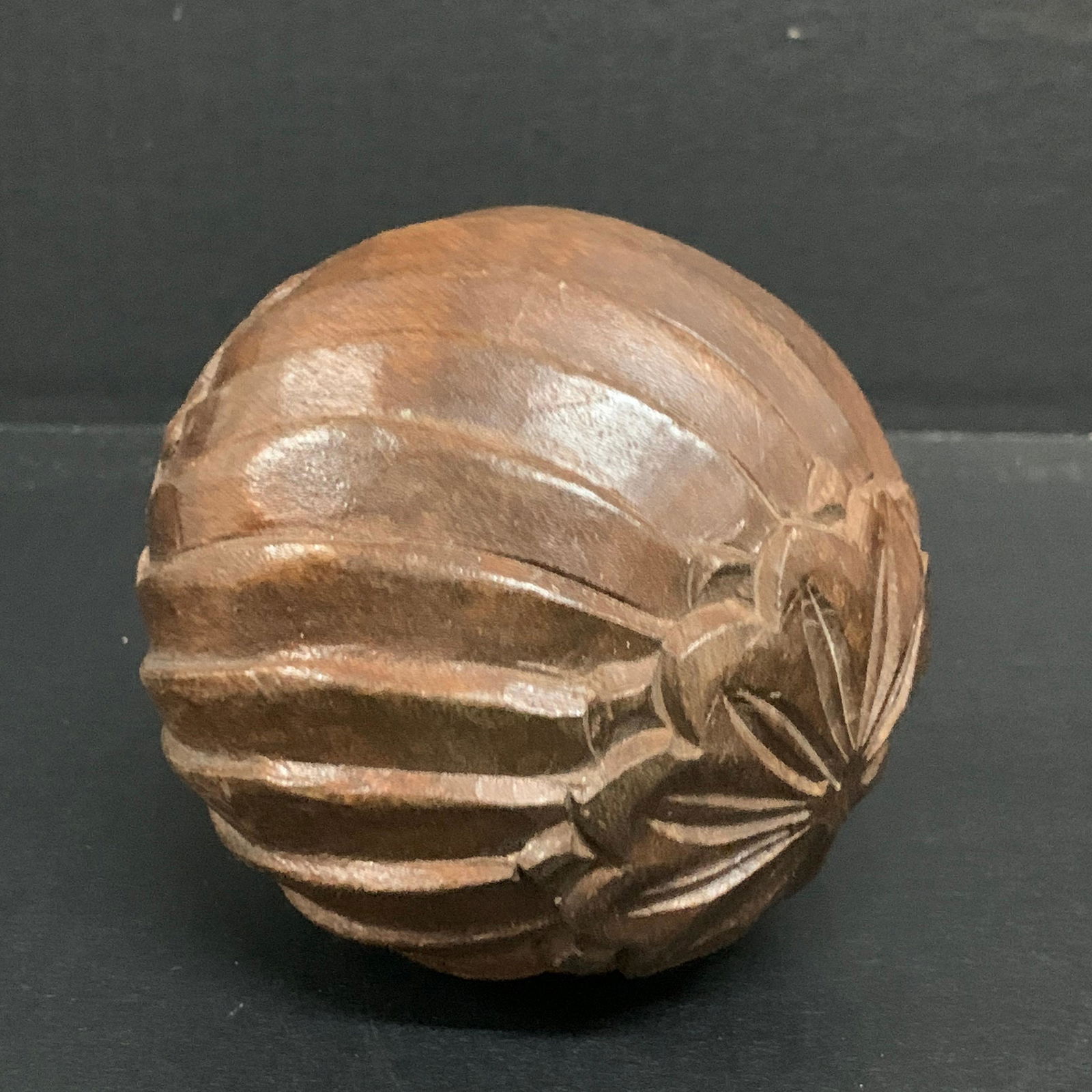 Round Wooden Ball Sculpture (1 of 5)
