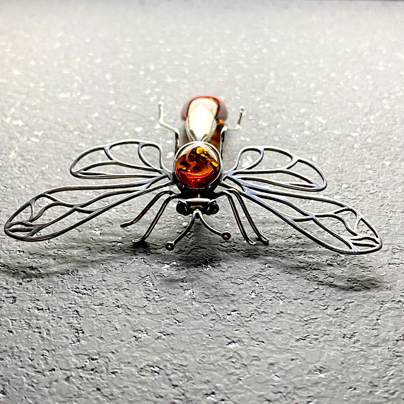 Magnificent Vintage Amber Brooch (1 of 9)