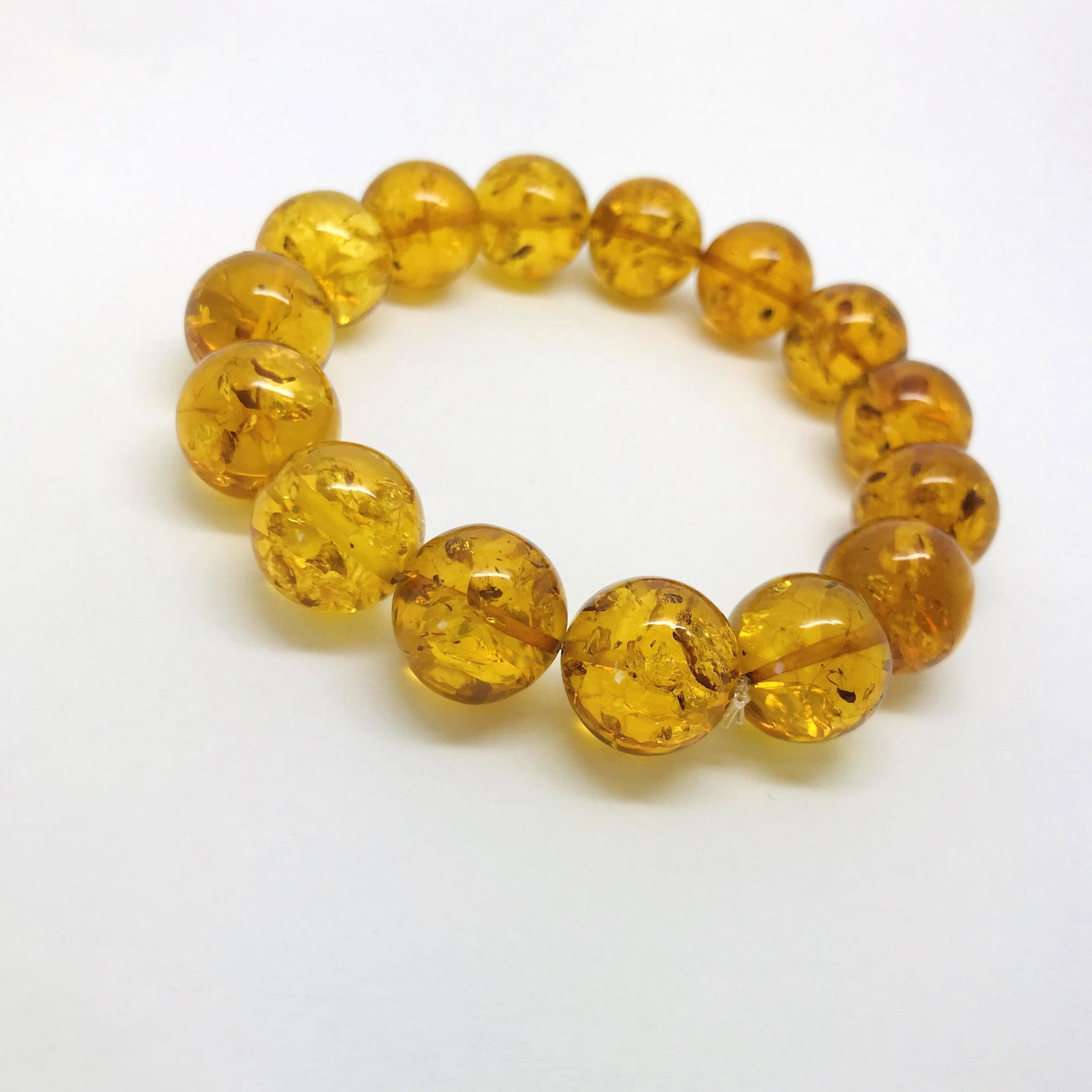 Beautiful Amber Bracelet made from Round Amber beads (1 of 3)