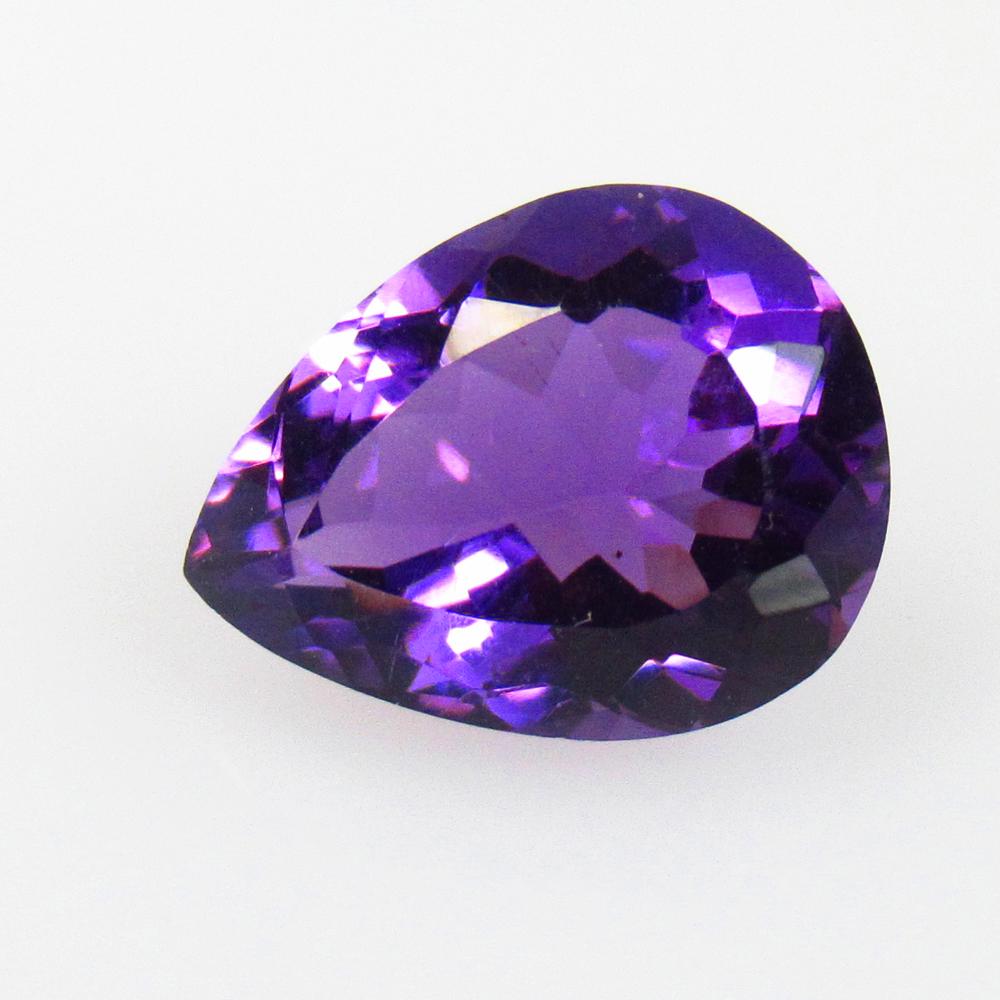 5.44 Ctw Natural Purple Amethyst Pear Cut (1 of 2)