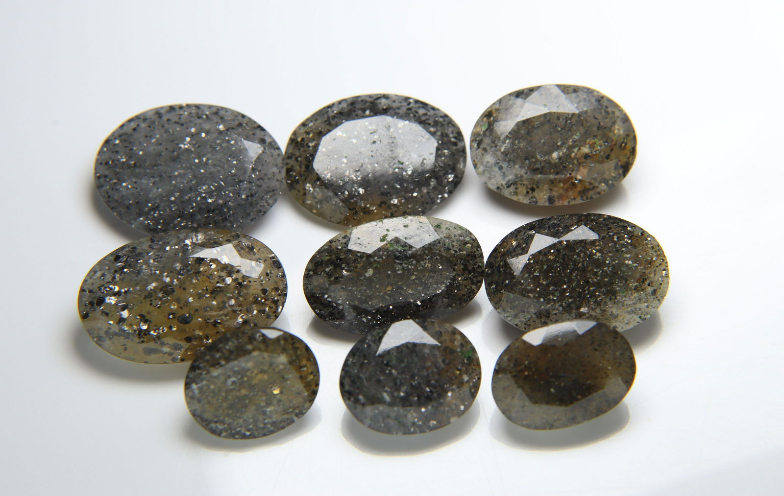 80.19 Cts Natural Black Sunstone Set (1 of 6)