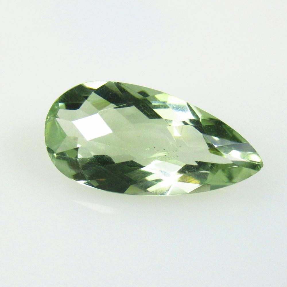 7.17 Ctw Natural Green Amethyst Pear Cut (1 of 2)