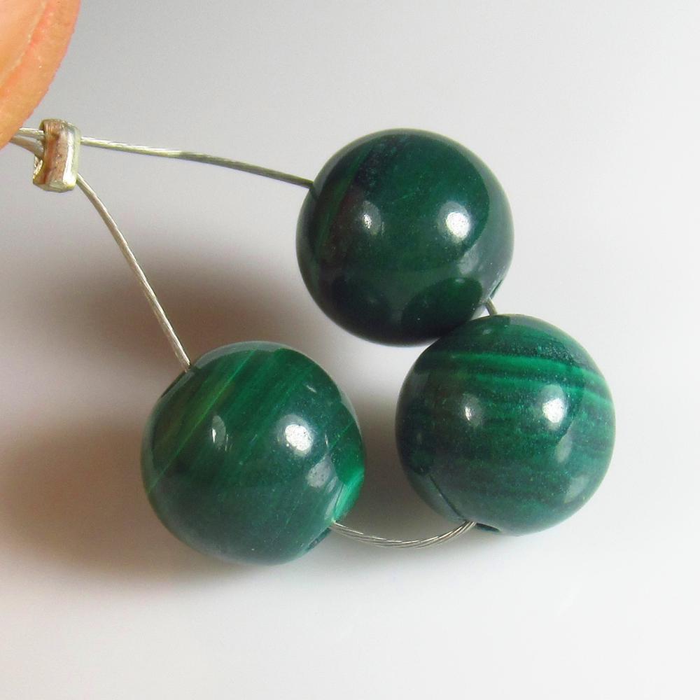 Natural Malachite Beads - 14.30 Ct (1 of 2)