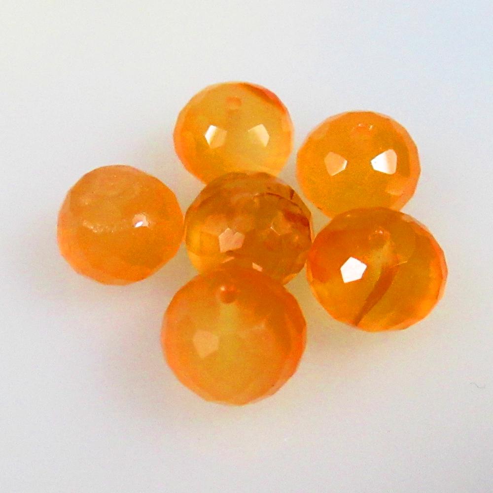 6.94 Ctw Natural 6 Orange Carnelian Round Beads: No Reserve! Title: 6.94 Ctw Natural 6 Orange Carnelian Round Beads Stone Clarity: Semi-Transparent Gemstones: Natural Carnelian Beads Carat Weights: 6.94 Size/Dimensions: 6.00 to 6.20 mm / 6 PC's Addi