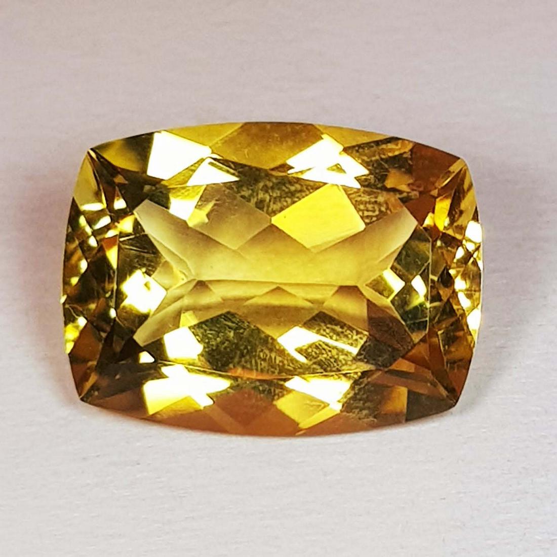 9.86 ctz Fine Collcetuion Golden Color Natural Citrine: No Reserve! Title: 9.86 ctz Fine Collcetuion Golden Color Natural Citrine Color/Clarity: Golden / IF Gemstones: Citrine Carat Weights: 9.86 Size/Dimensions: 16.00 x 12.00 x 7.70 Additional Information