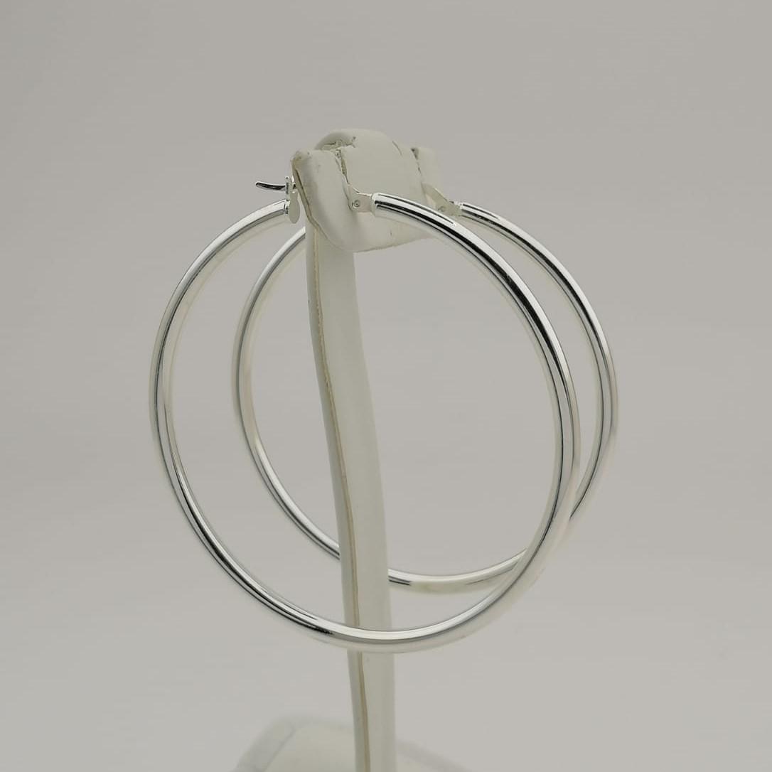 925 Silver Hoop Earrings (1 of 7)