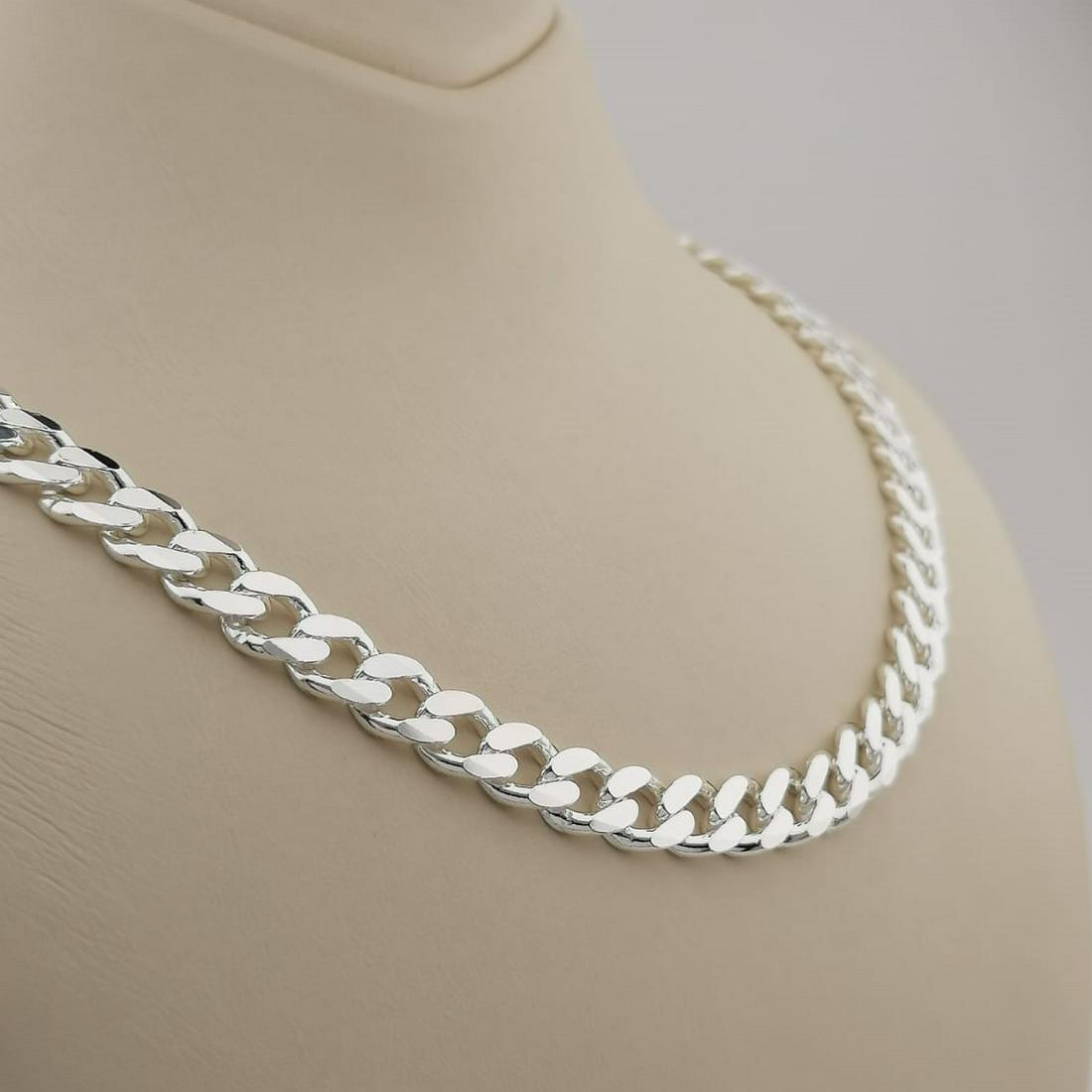 925 Silver Miami Cuban Link Chain,Gourmette Men Necklace. (1 of 8)