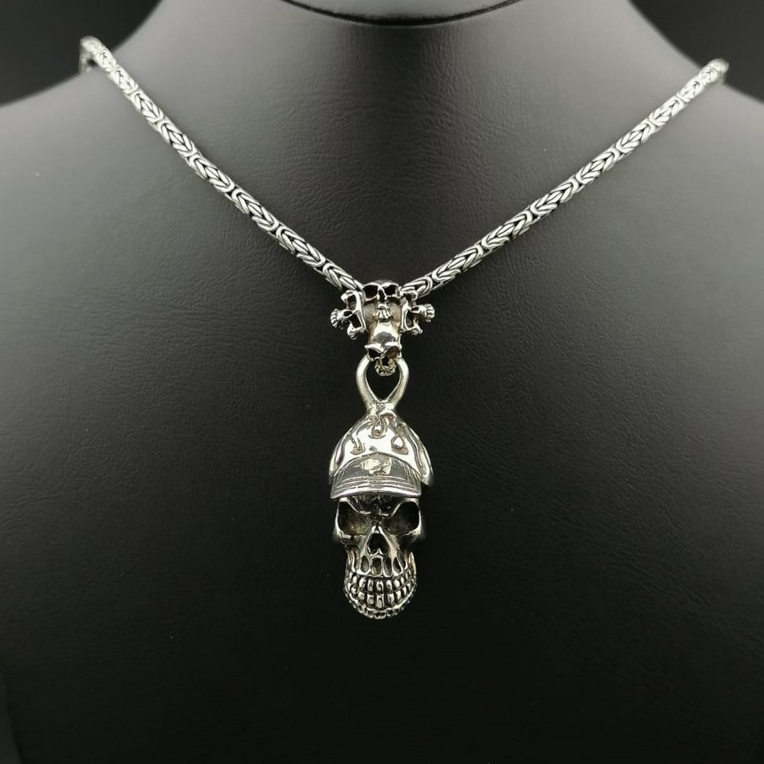 925 Silver Chain with Skull Pendant (1 of 10)