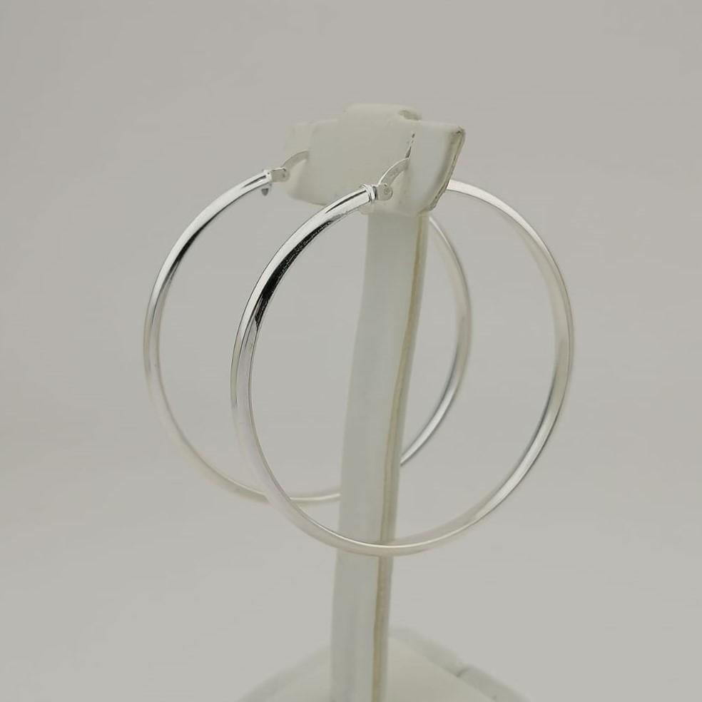 925 Silver Hoop Earrings (1 of 8)