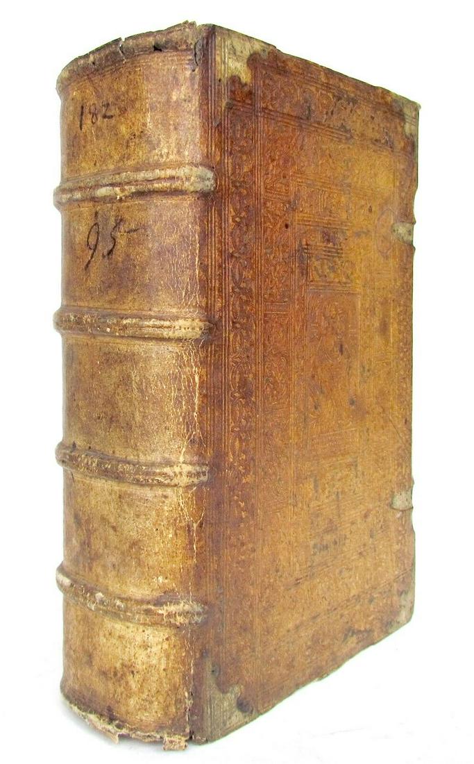 1570 MARTIN LUTHER antique BLINDSTAMPED PIGSKIN BINDING FOLIO 16th CENTURY (1 of 12)