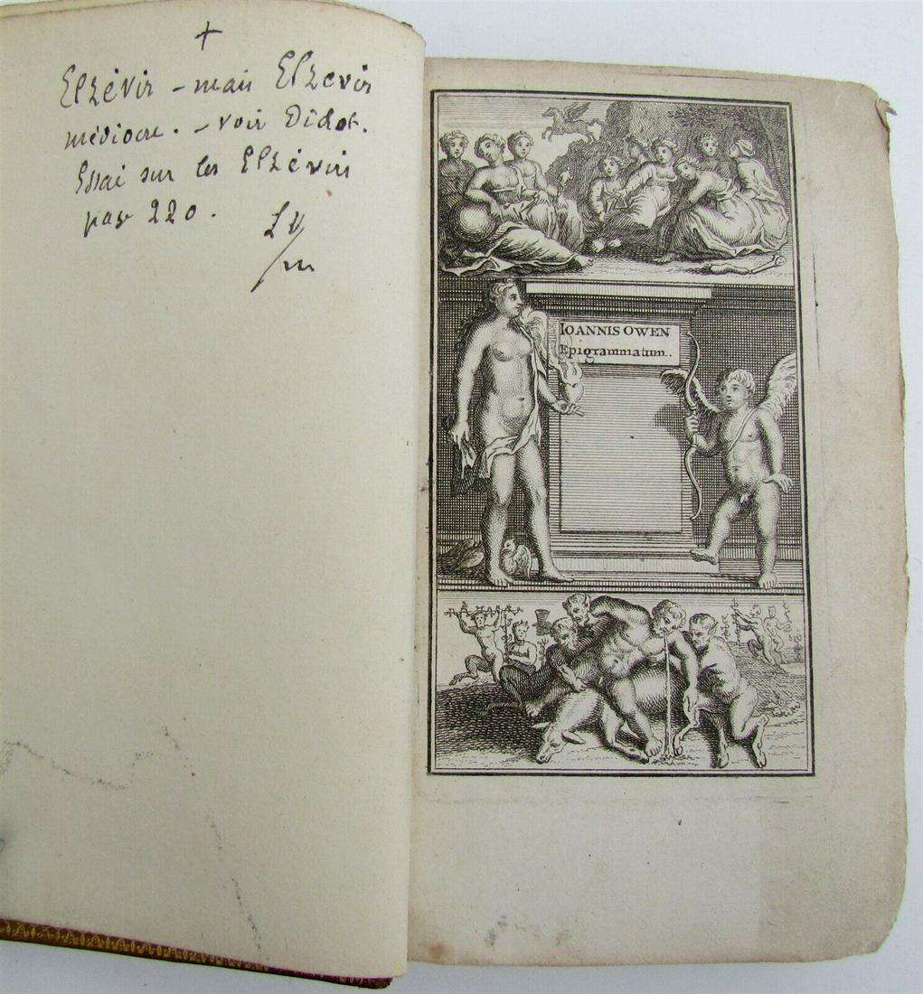 1679 ELZEVIR PRESS EPIGRAMMATUM by JOHN OWEN antique in LATIN (1 of 7)