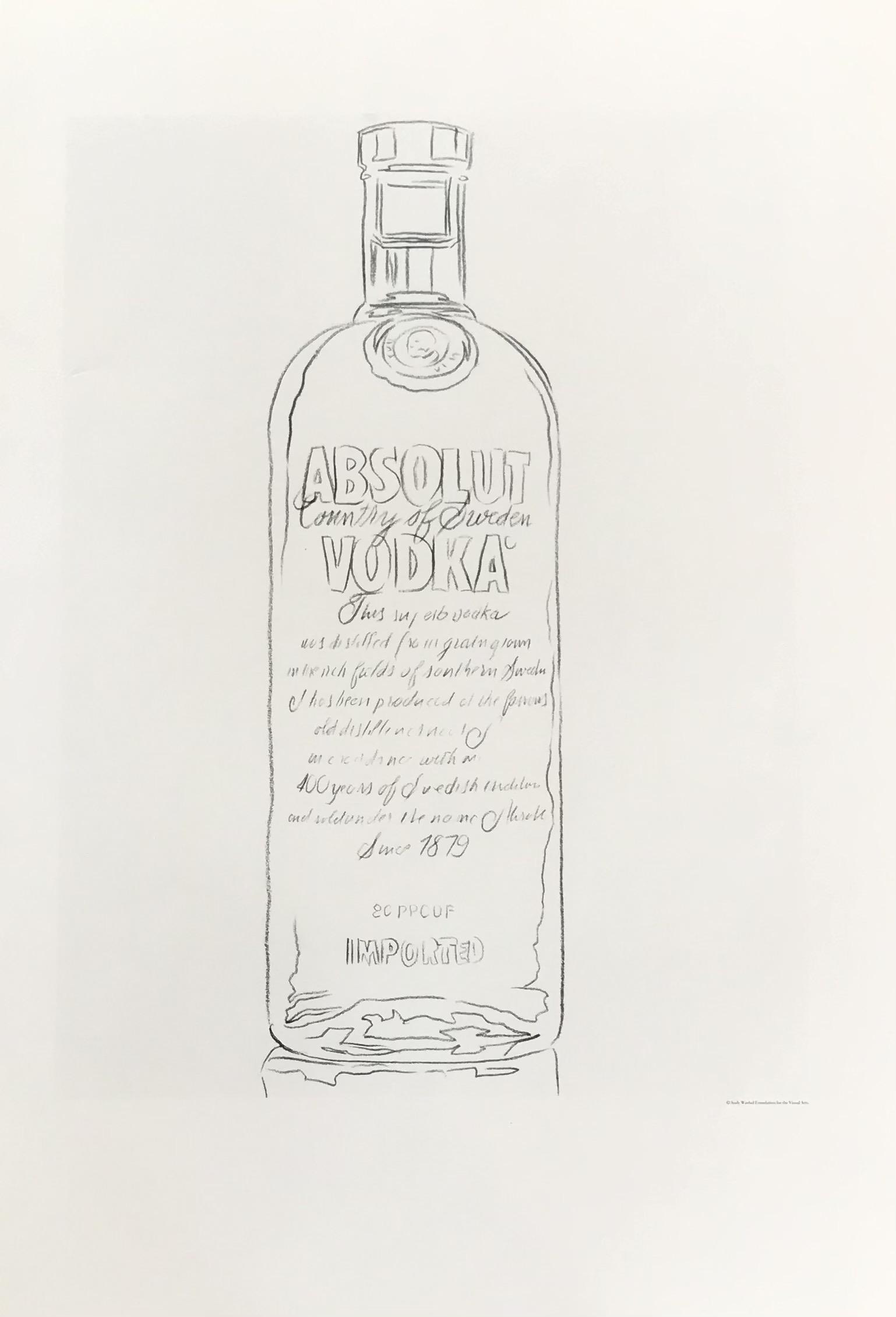 1999 Andy Warhol print Pop Art Absolute Vodka 9 (1 of 1)