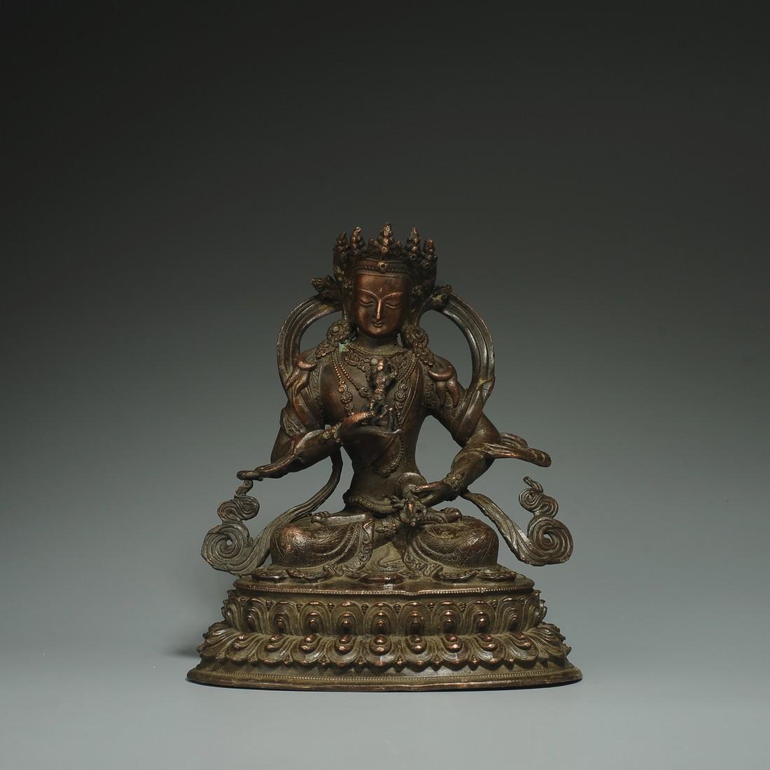 Tibetan Antique Bronze buddha statue-Vajra Hammer (1 of 10)