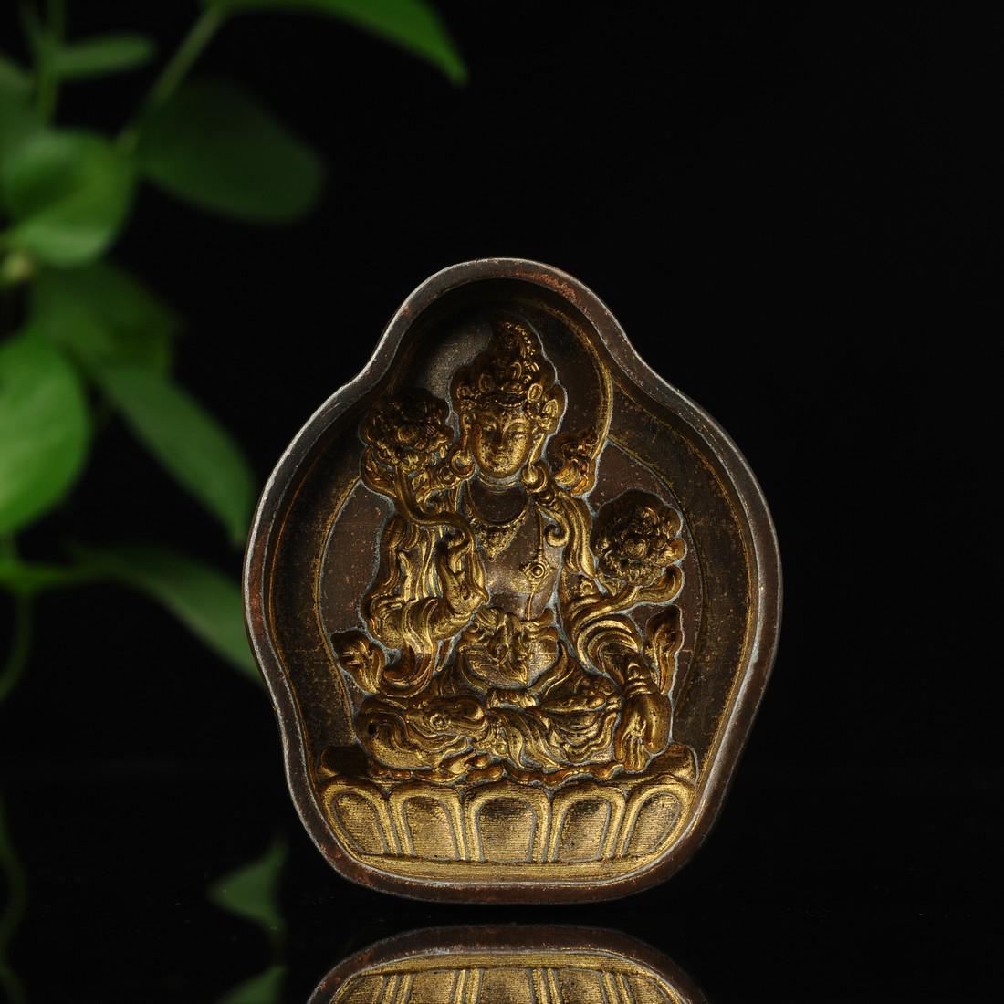 Tibetan Antique Bronze Buddha Mould (1 of 9)