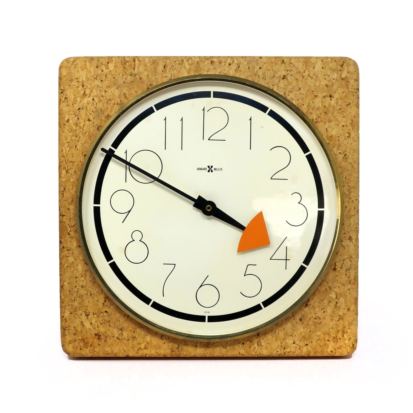 Vintage George Nelson for Howard Miller Cork Wall Clock (1 of 5)