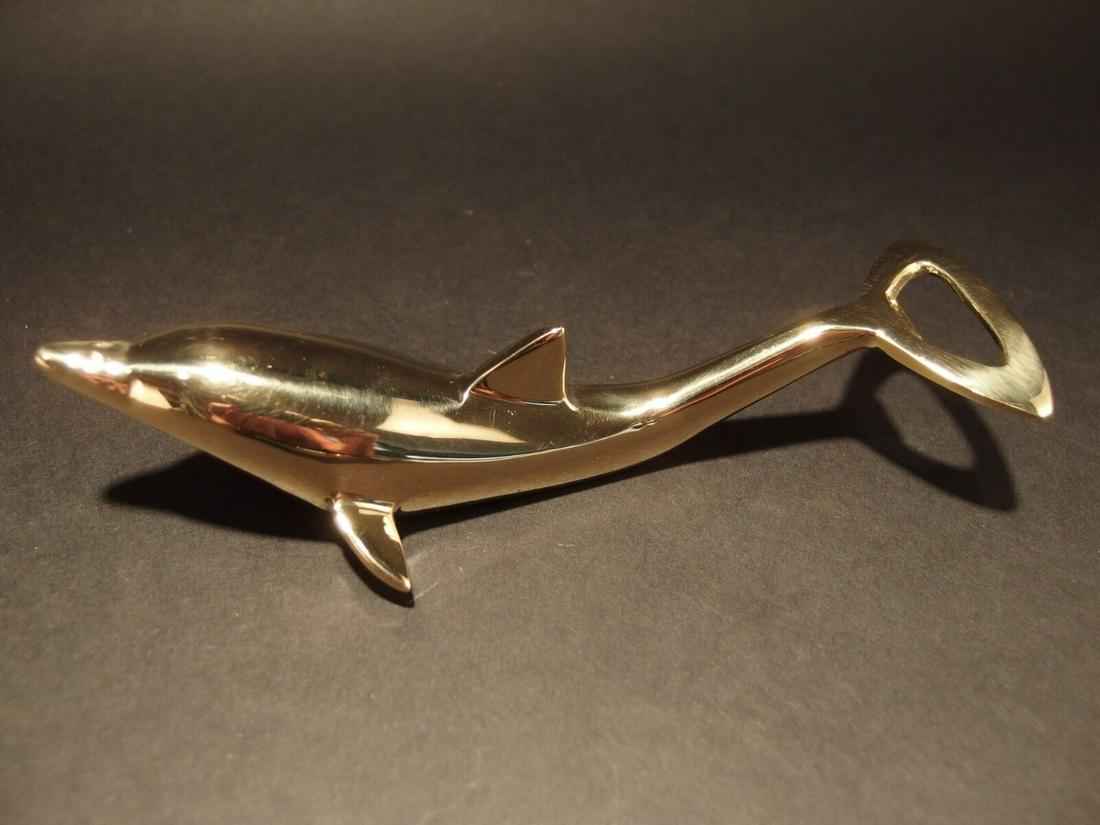 Brass Dolphin Soda Beer Bottle Cap Opener (1 of 7)