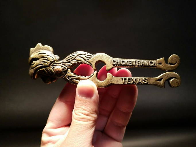 Brass Chicken Ranch Texas Nut Cracker