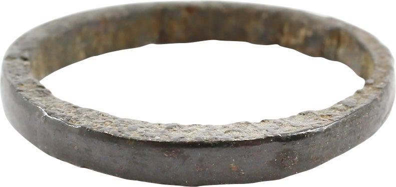 VIKING WARRIOR'S WEDDING RING AS FOUND, 900-1050 AD, SIZE 8 (1 of 4)