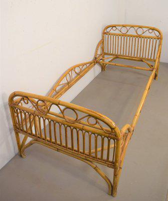 Bamboo bed, Italy, 1960s: Title: Bamboo bed, Italy, 1960s Description: Product information Vintage design Bamboo bed, Italian production of the 60s. Good condition, some signs of wear (see photos). Dimensions: H = 77; L