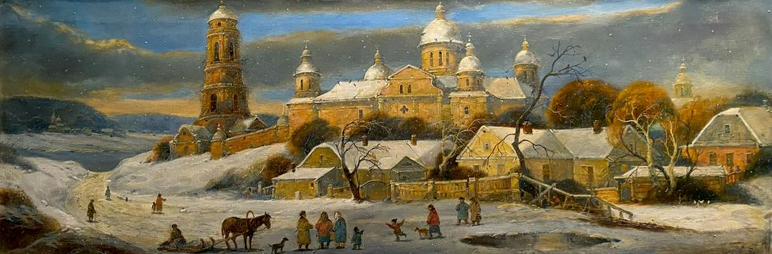 Oil painting Seasons. Winter Litvinov Oleg Arkad'yevich (1 of 17)