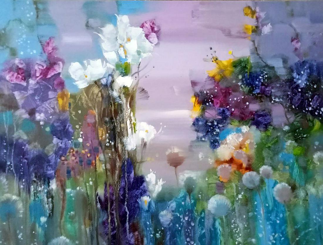 Abstract oil painting Bloom Anatoly Borisovich Tarabanov (1 of 6)