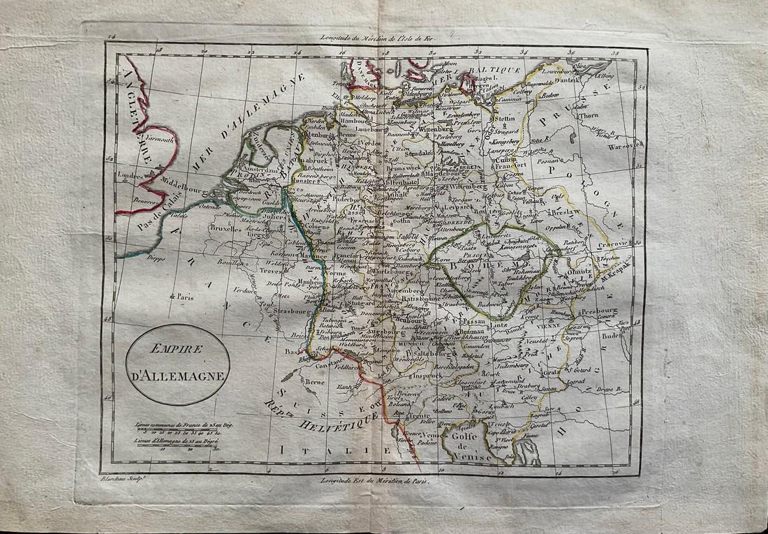 Holy Roman Empire (Germany, Austria, Czechia). 1808 by Guthrie: Title: Holy Roman Empire (Germany, Austria, Czechia). 1808 by Guthrie Date/Period: 1808 Materials: Copperplate engraved Size: 13 x 9” The Holy Roman Empire includes Germany, Austria, and Czechia