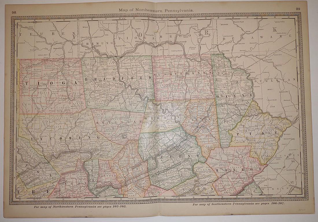 Map of Northeastern Pennsylvania. (1 of 3)