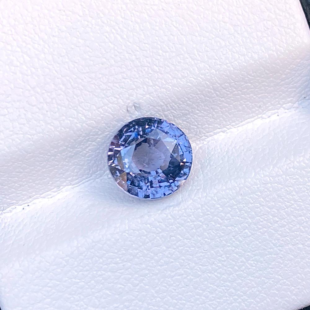 2.73 LAVENDER SPINEL: Title: 2.73 LAVENDER SPINEL Additional Information: Variety/Type: Natural Spinel Shape: Semi Oval Dimension (L x W x D): 8.13MM X 7.86MM X 5.31MM Total Carat Weight (TCW): 2.73 Clarity: SI Treatment :