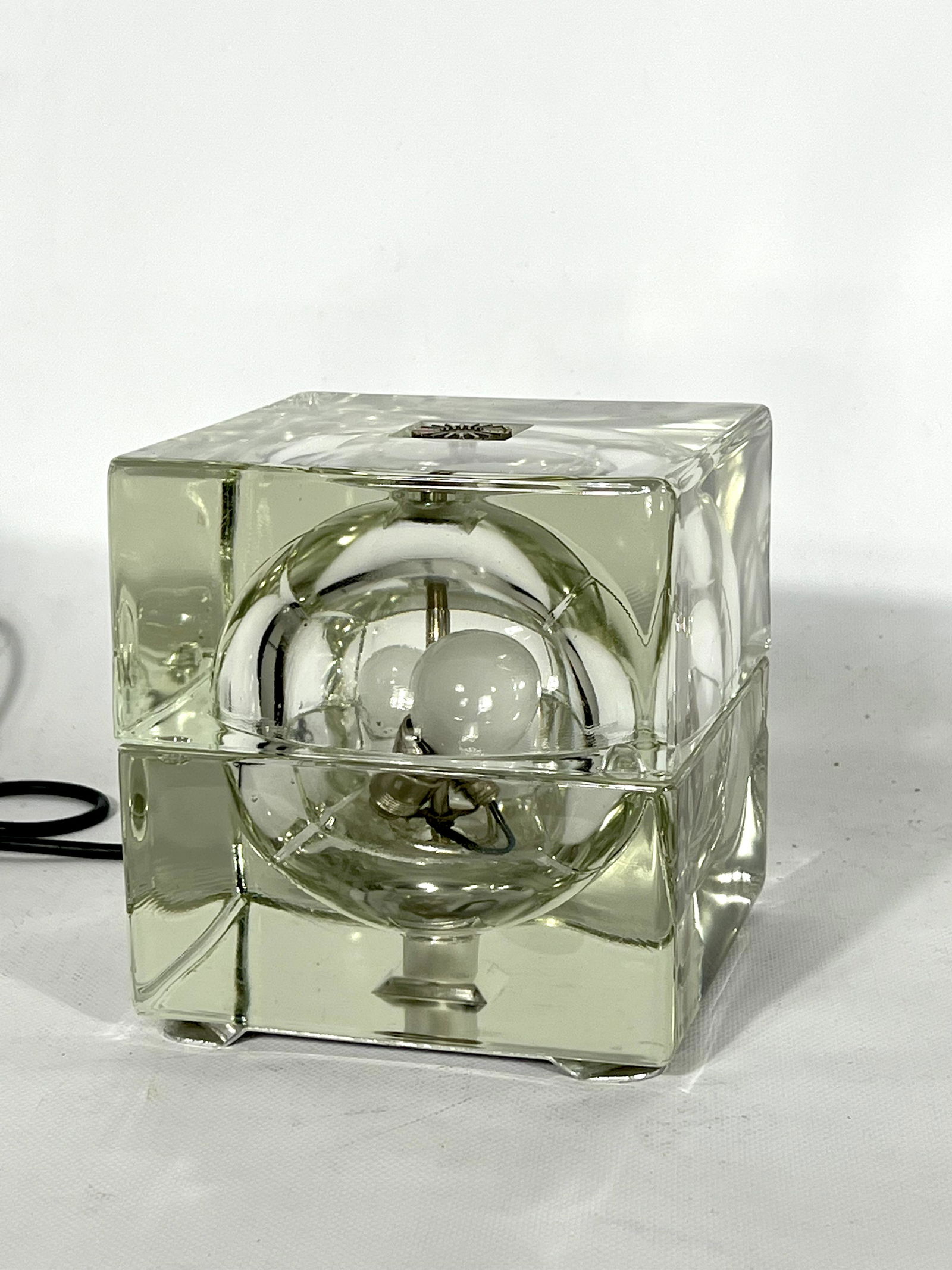 Cubosfera table lamp by Alessandro Mendini for Fidenza Vetraria, Italy 1968 (1 of 8)